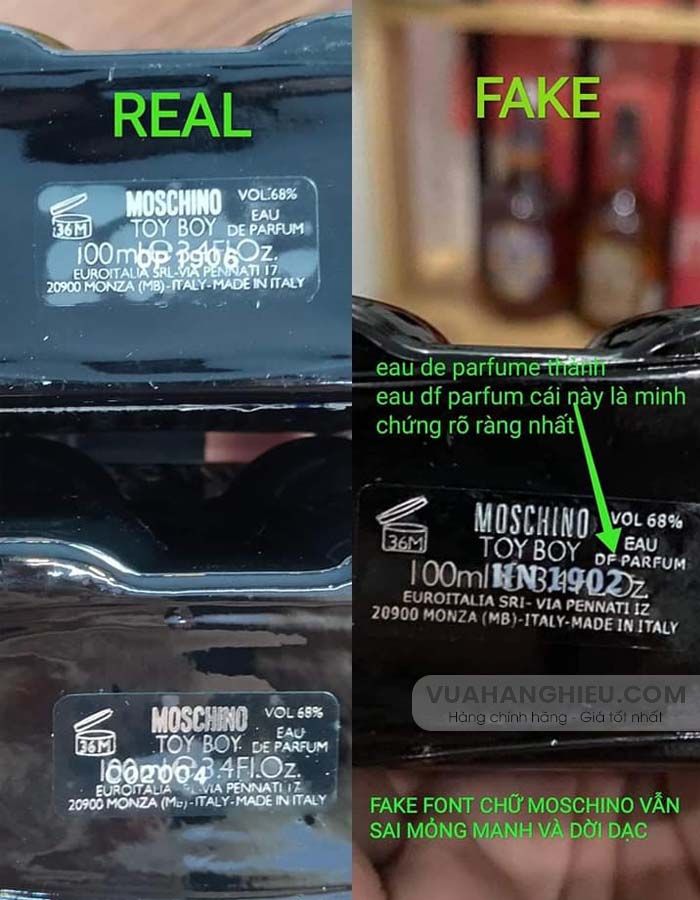 Phân biệt nước hoa Moschino thật giả qua mã vạch