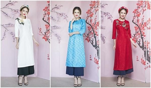 Áo dài cách tân mặc với quần gì cho nàng rực rỡ xuống phố