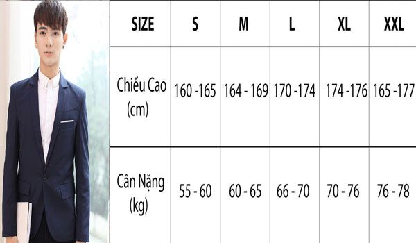 Cách chọn size áo khoác nam chuẩn xác theo cỡ Việt Nam và châu Âu