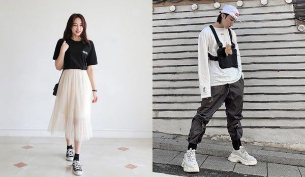 Cách phối đồ với giày sneaker nam - nữ vô cùng chất cần biết