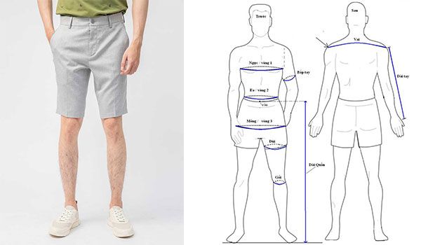Cách chọn size quần short nam vừa đẹp chuẩn kích cỡ vóc dáng