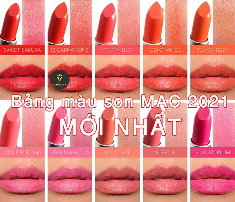 Cập nhật full bảng màu son MAC 2025 trendy