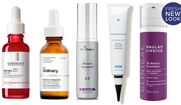 Top 9 Serum Retinol giảm nhăn chống lão hóa hiệu quả