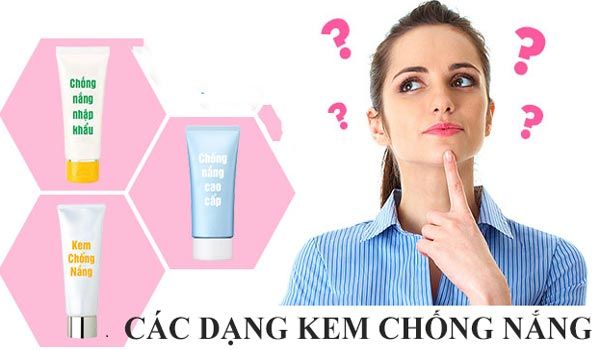 Phân loại các dạng kem chống nắng phổ biến hiện nay