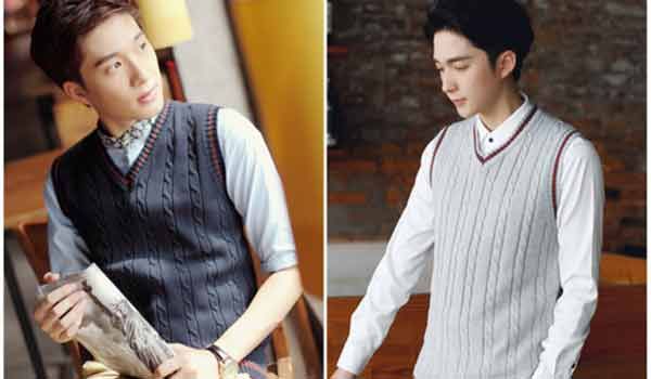5 tips phối áo gile len cho nam chuẩn style Hàn Quốc 2025
