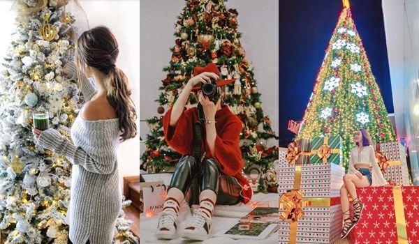 Top 5 kiểu tạo dáng với cây thông Noel “hút nghìn like”