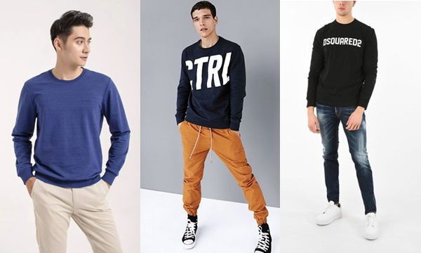 Top 7 cách mặc áo thun dài tay nam đơn giản nhưng sành điệu