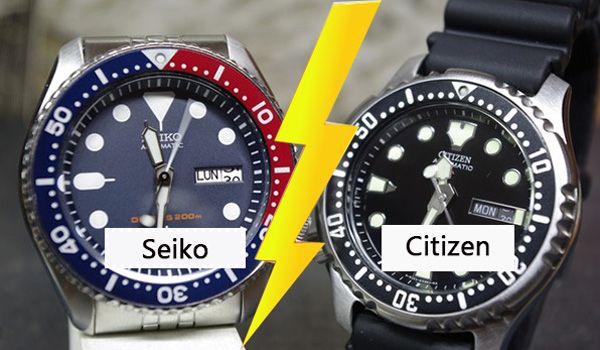 So sánh đồng hồ Seiko và Citizen loại nào tốt hơn?