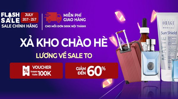 Xả Kho Chào Hè - Sale Cuối Tháng Lương Về: Giảm tới 60%, Voucher 100K nhận ngay!