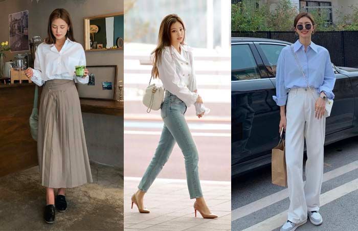 12 cách phối đồ với áo sơ mi form rộng đẹp chuẩn thời trang