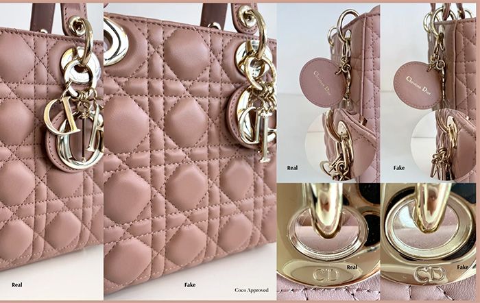 13 Cách phân biệt túi Dior Lady chính hãng thật - giả uy tín