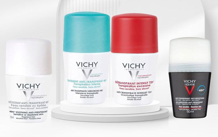 Review 5 sản phẩm lăn khử mùi Vichy được nhiều khách hàng yêu thích trên thị trường 2025