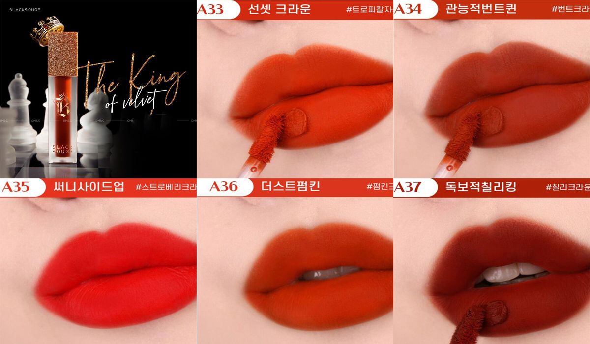 Bảng màu son Black Rouge rất đầy đủ (CẬP NHẬT MỚI 2025)