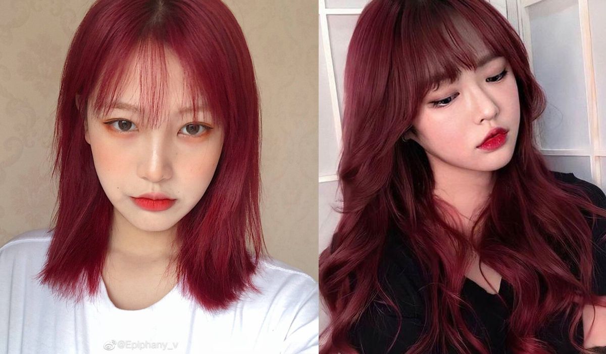 Nâu đỏ cherry có cần tẩy tóc không? 10 kiểu tóc nâu đỏ cherry vô cùng đẹp