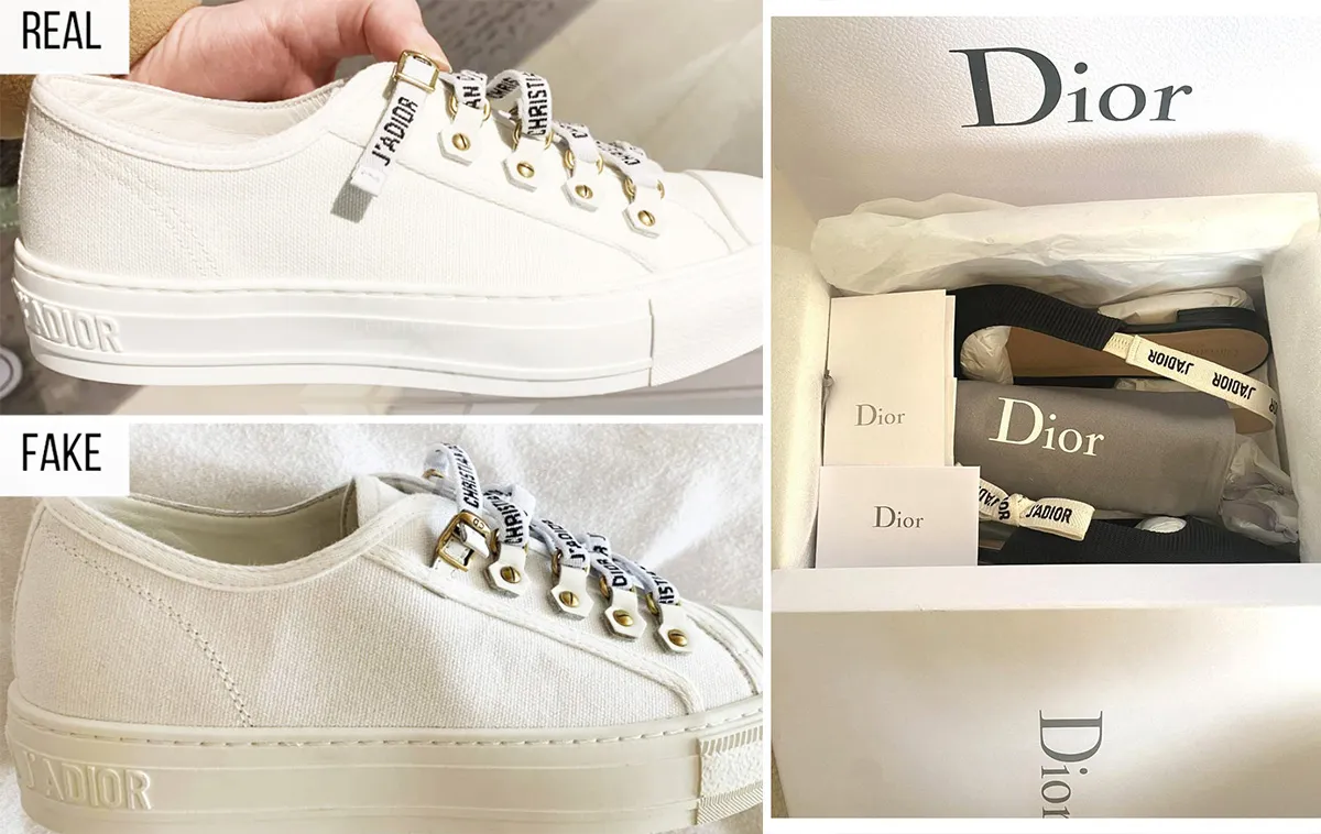Học cách phân biệt giày Dior thật giả từ các chuyên gia thời trang