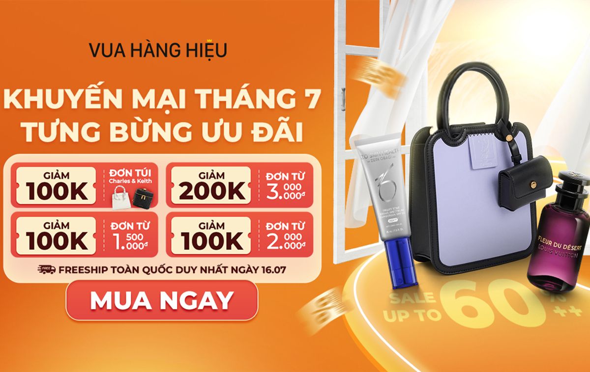 Siêu Sale Tháng 7: Giảm giá tới 60%+++, Freeship và Voucher đặc biệt