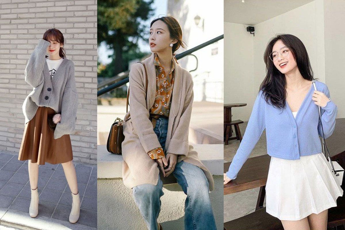 11 cách phối đồ với áo khoác len cardigan mỏng mùa thu vô cùng đẹp