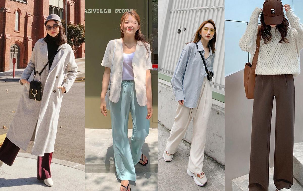 16 cách phối đồ với quần len ống rộng thời trang và ấm áp