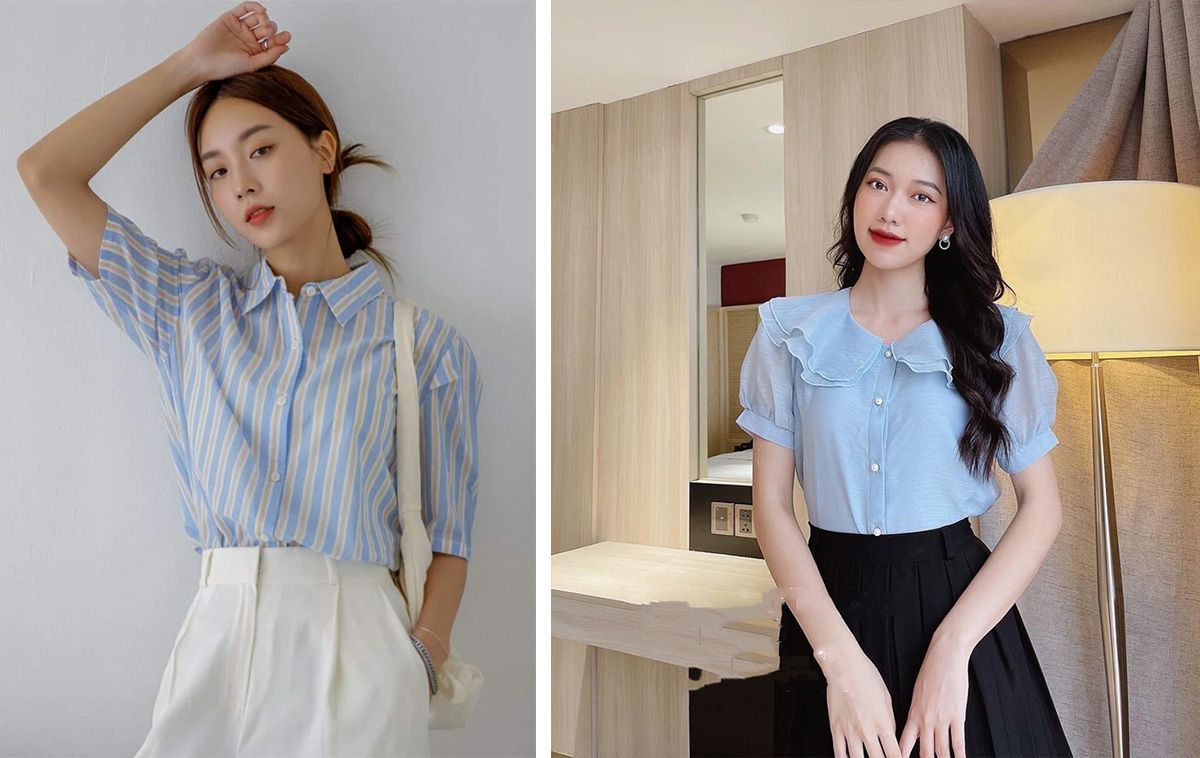 36 kiểu áo sơ mi nữ tay lỡ vô cùng đẹp cho nàng công sở