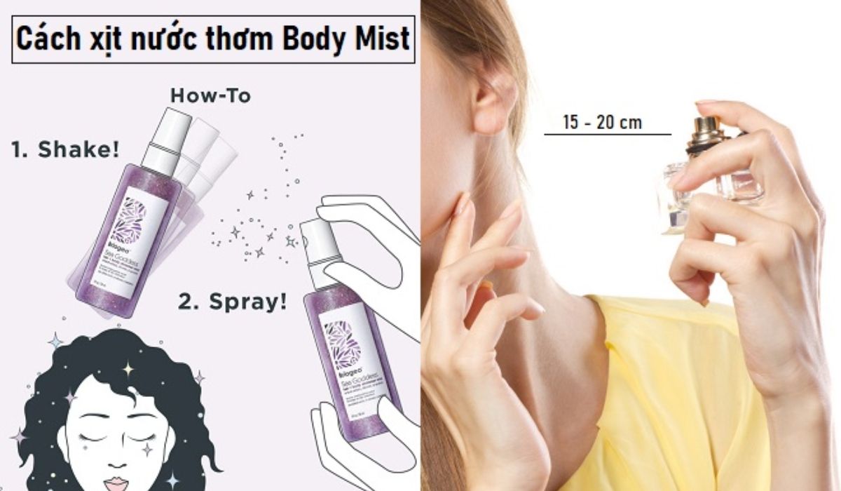 Hướng dẫn cách xịt body mist thơm lâu lưu hương cả ngày