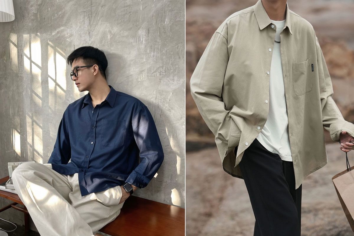7 cách gợi ý lý tưởng áo sơ mi cho người béo bụng uy tín
