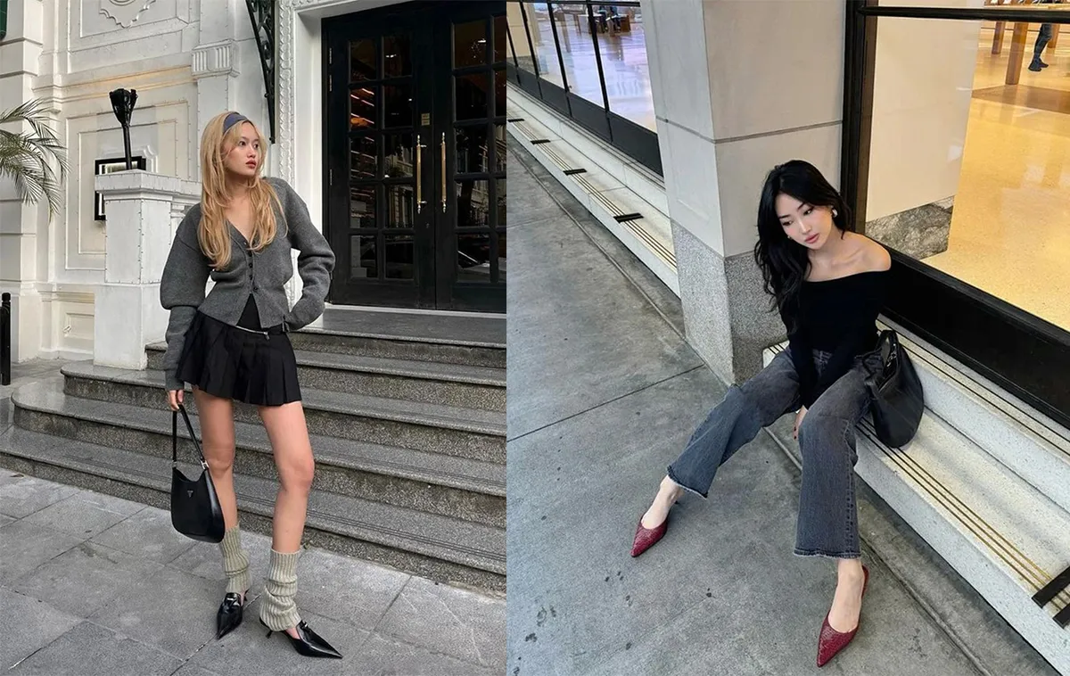 Đu trend giày cao gót "mèo con" kitten heels khiến phái nữ phát cuồng