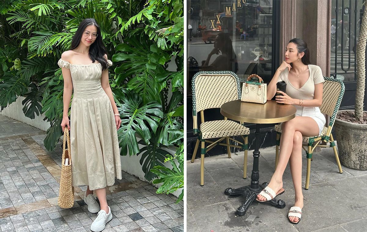 10 cách mặc trang phục màu be trẻ trung và mát mẻ cho ngày hè