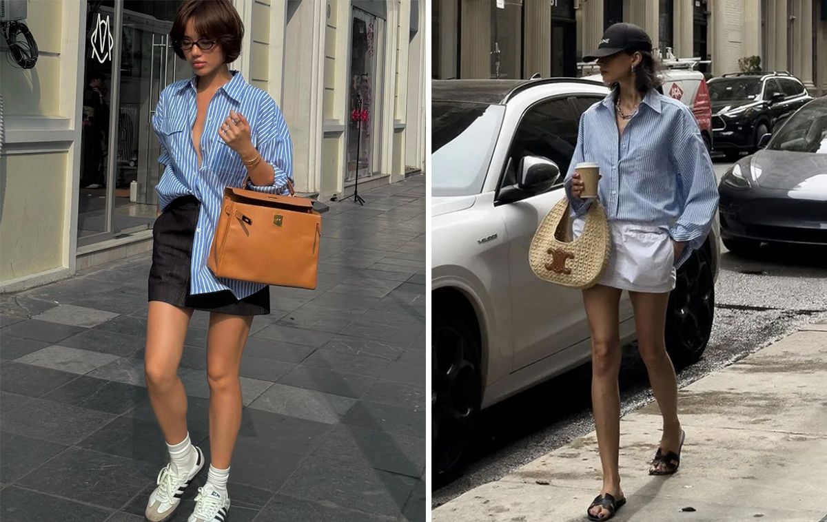 Áo sơ mi kẻ dọc xanh trắng được Vogue gọi là “item vạn năng”: Mặc tỷ năm vẫn đẹp