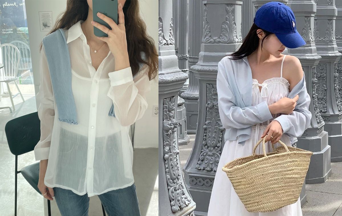 5 công thức mặc áo sơ mi voan vừa mát vừa đẹp cho ngày hè
