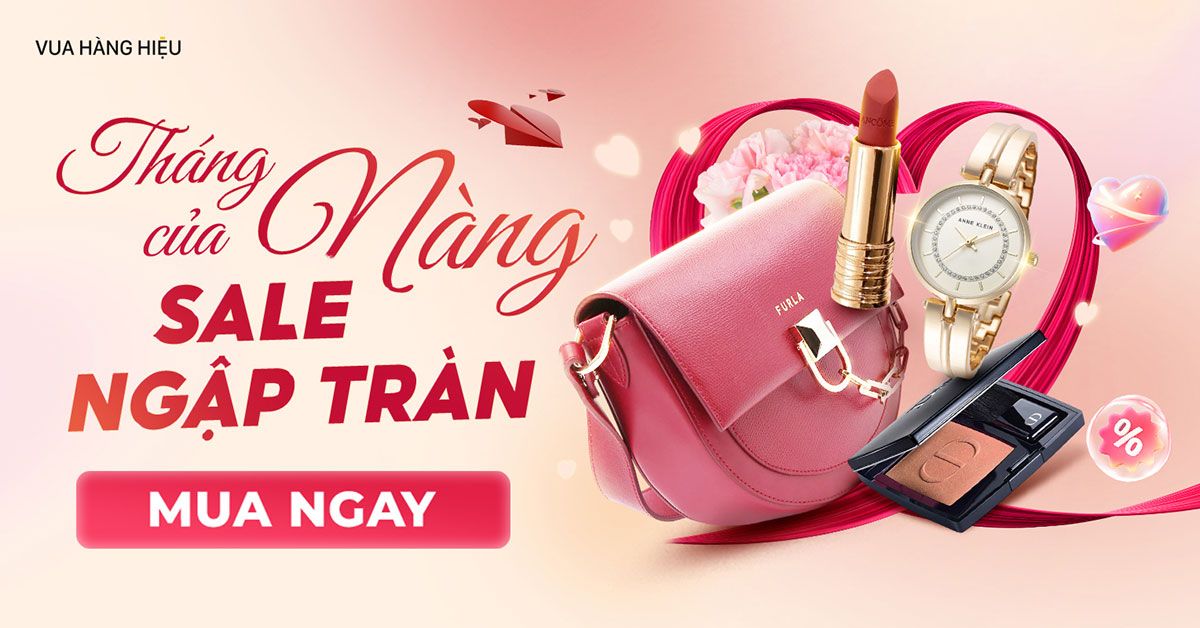 Vua Hàng Hiệu 20/10: Tháng của nàng sale sập sàn, tung voucher tới 159K