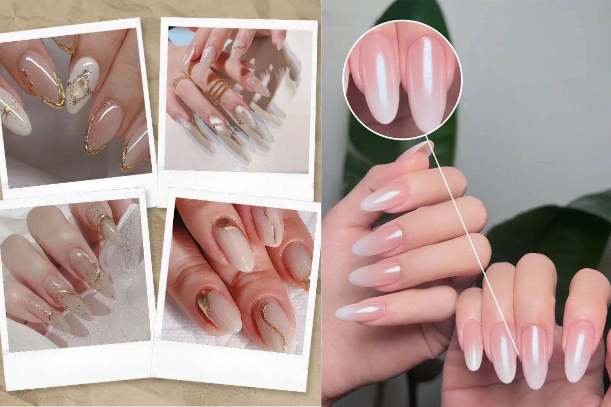 100+ mẫu nail tráng gương ngọc trai sang chảnh, siêu hot hiện nay