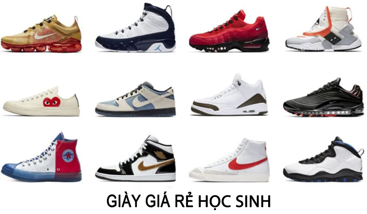Top 11 thương hiệu GIÀY GIÁ RẺ cho học sinh, dân văn phòng, dân thể thao 2025