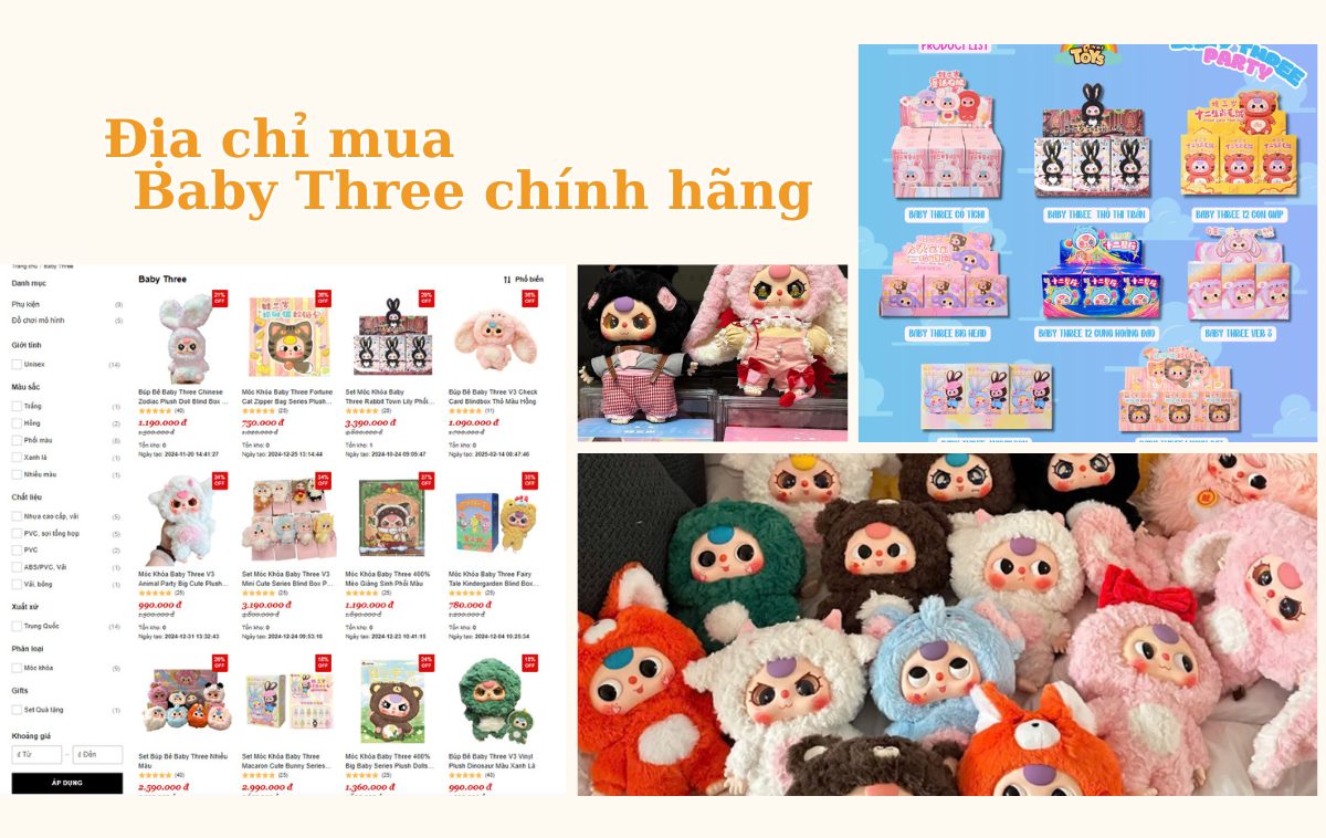 Top 7 địa chỉ mua Baby Three chính hãng tại Hà Nội và Hồ Chí Minh