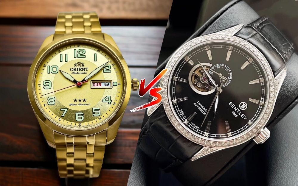 So Sánh Đồng Hồ Bentley Và Orient: Khác Biệt Thông Số & Thiết Kế