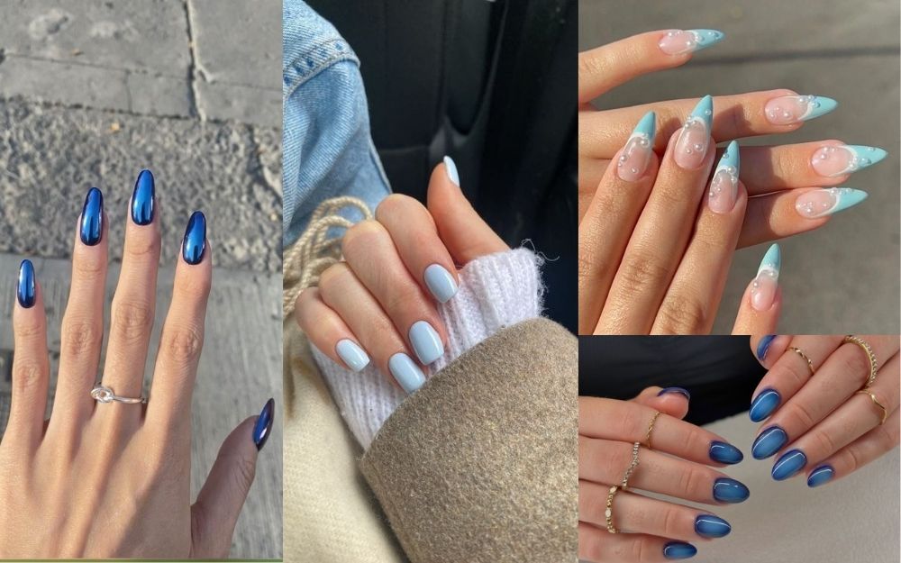 Tổng Hợp 150+ Mẫu Nail Màu Xanh Dương Hot Trend 2025