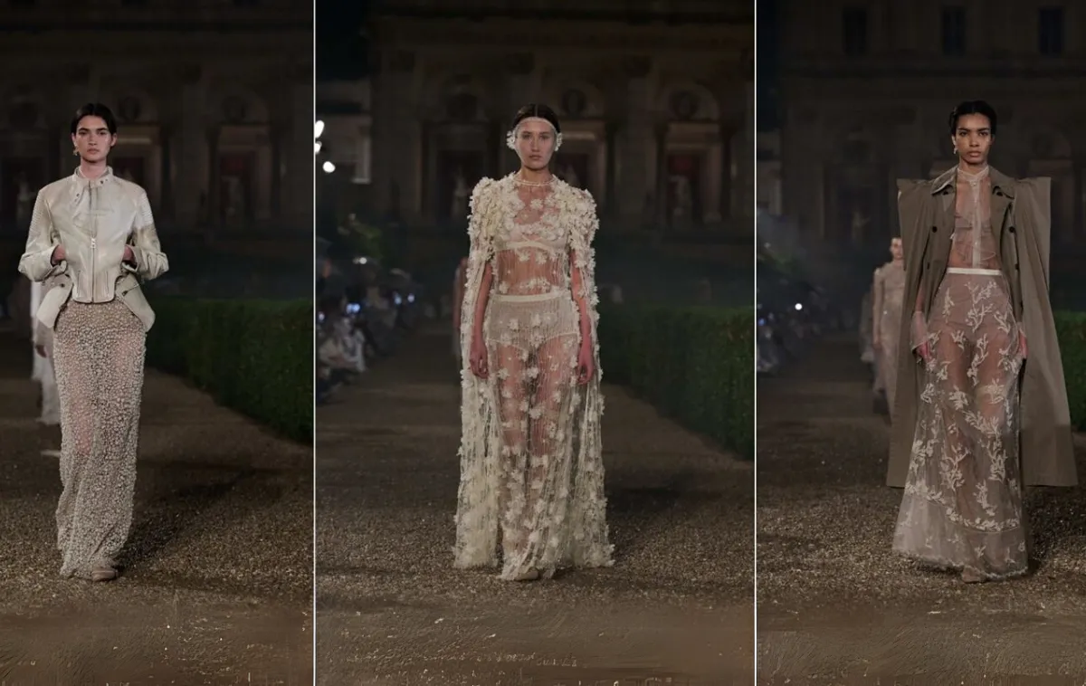 Dior Cruise 2026 với những thiết kế xuyên thấu đặc trưng của Maria Grazia Chiuri