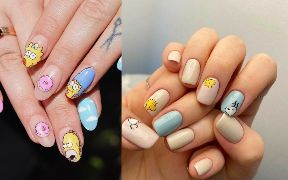 Top 100+ Mẫu Nail Hoạt Hình Đáng Yêu, Bắt Trend Năm 2025