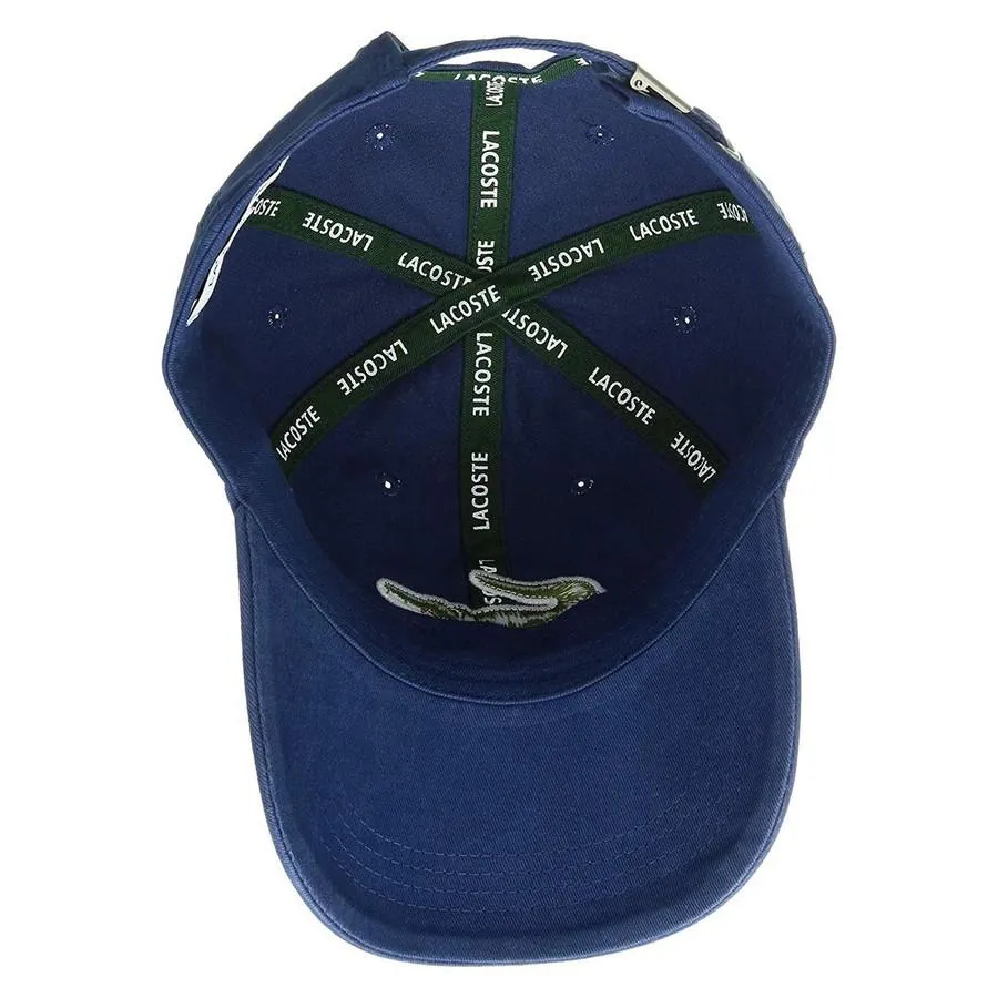  Mũ Lacoste Men's Big Croc Gabardine Cap màu xanh nước biển cho tín đồ sành điệu - 6