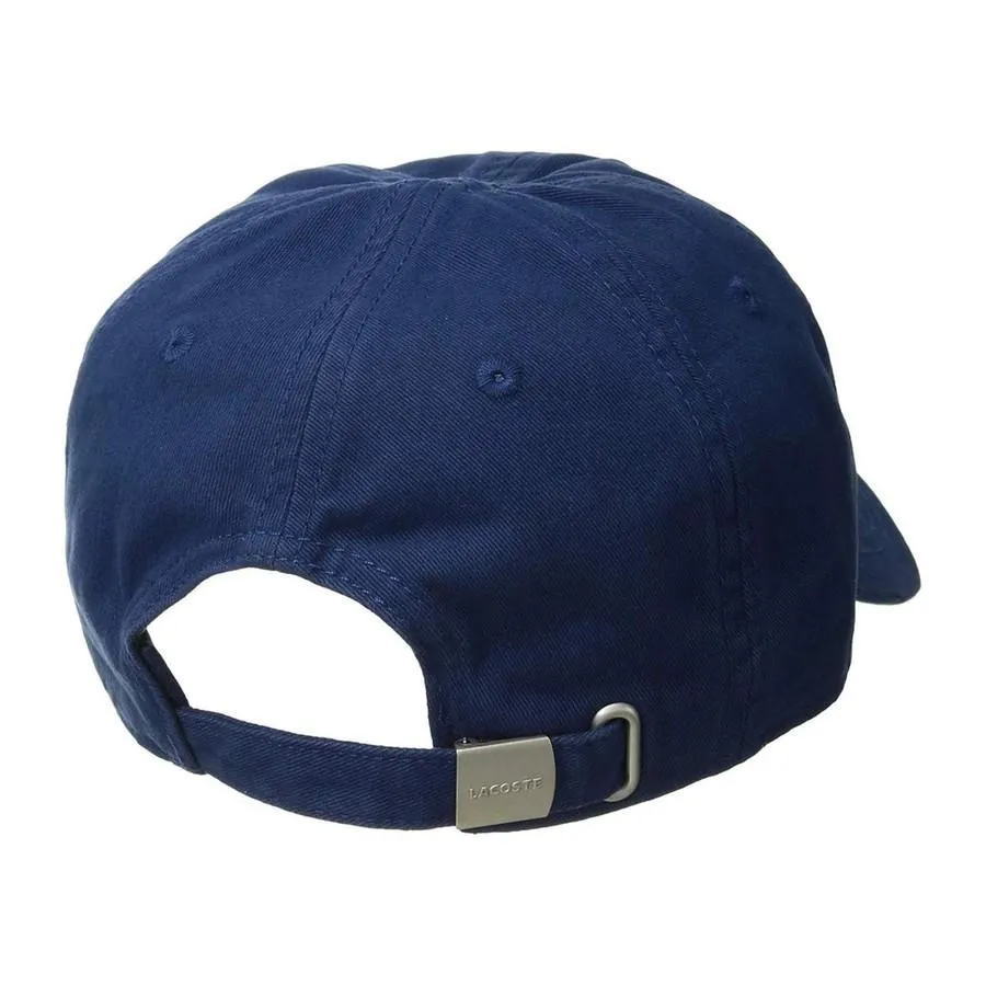  Mũ Lacoste Men's Big Croc Gabardine Cap màu xanh nước biển cho tín đồ sành điệu - 5