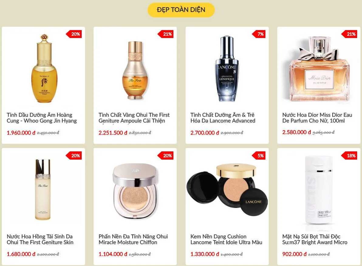 1000+ sản phẩm hàng hiệu Sale khuyến mãi đồng giá 888K trên Vuahanghieu.com - 2