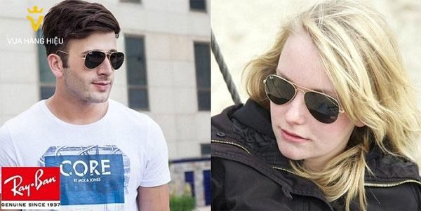 Kính Mát Rayban Aviator RB3025 L0205 58-14 Xanh Green - Kính mắt - Vua Hàng Hiệu