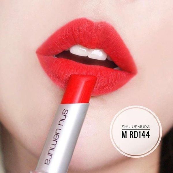 Son Shu Uemura 144 Tông Màu Đỏ Pha Cam - Son Môi - Vua Hàng Hiệu