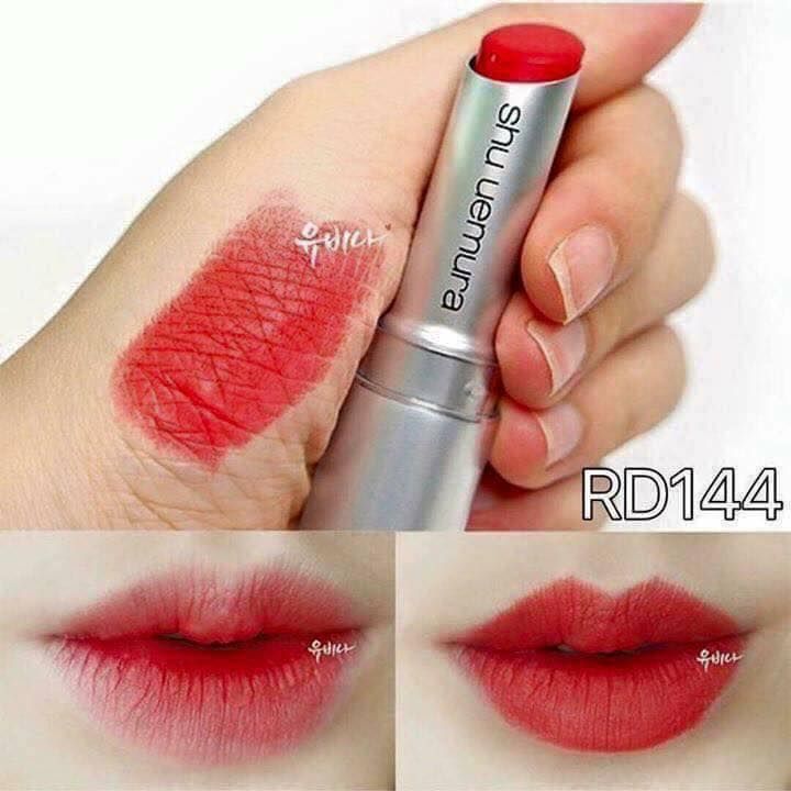 Son Shu Uemura 144 Tông Màu Đỏ Pha Cam - Son Môi - Vua Hàng Hiệu