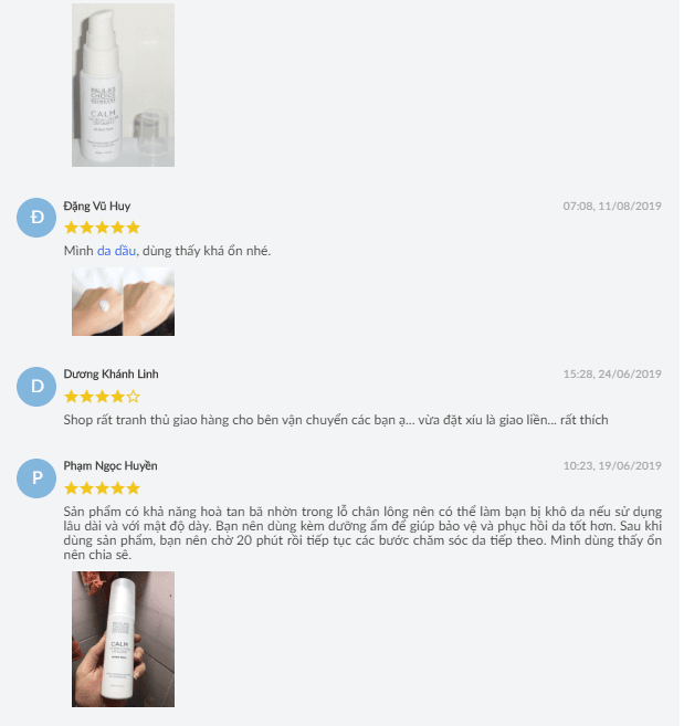 Đánh giá chi tiết tẩy da chết Paula’s Choice Calm Redness Relief 1% BHA Lotion Exfoliant - 12