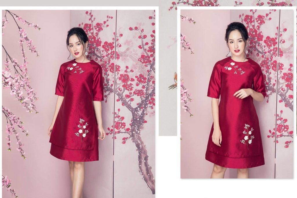 Áo dài cách tân mặc với quần gì cho nàng rực rỡ xuống phố
