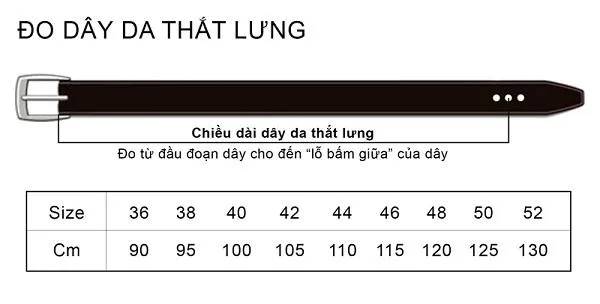 Gợi ý cách chọn chiều dài thắt lưng nam vừa vặn cho dáng người
