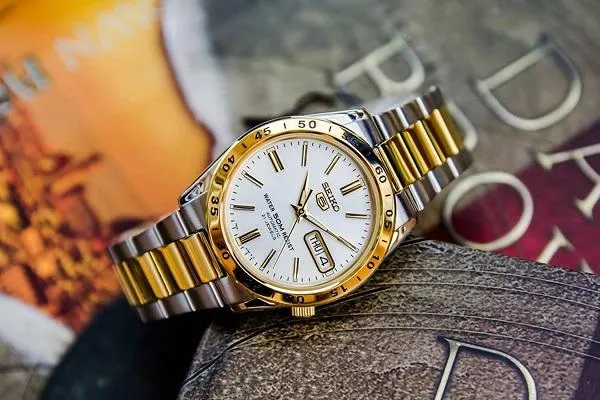 15 kiểu đồng hồ Seiko nam màu silver & gold chính hãng giá tốt