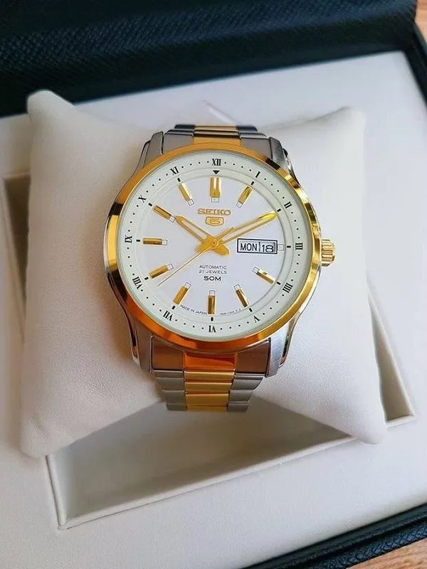 15 kiểu đồng hồ Seiko nam màu silver & gold chính hãng giá tốt