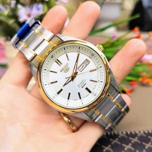 15 kiểu đồng hồ Seiko nam màu silver & gold chính hãng giá tốt