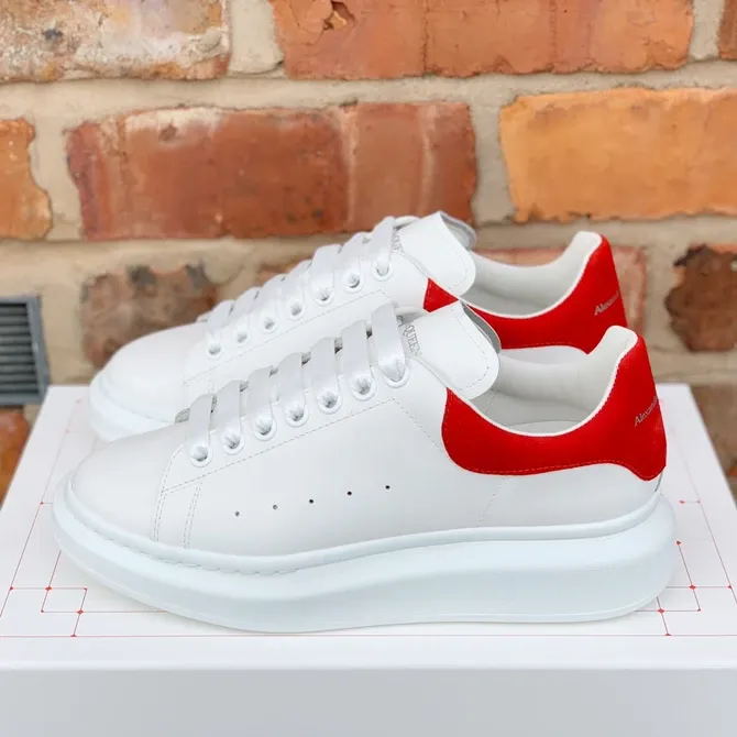 Giày Sneaker Alexander McQueen Red Suede Oversized - Giày - Vua Hàng Hiệu